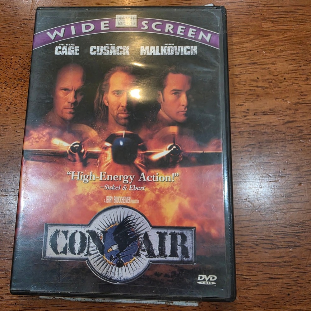 Con Air DVD Widescreen Nicolas Cage John Cusack Excellent 90s Action Movie